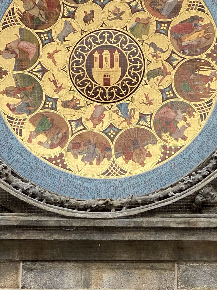 Medieval Clock, Prague, Old Town Square.