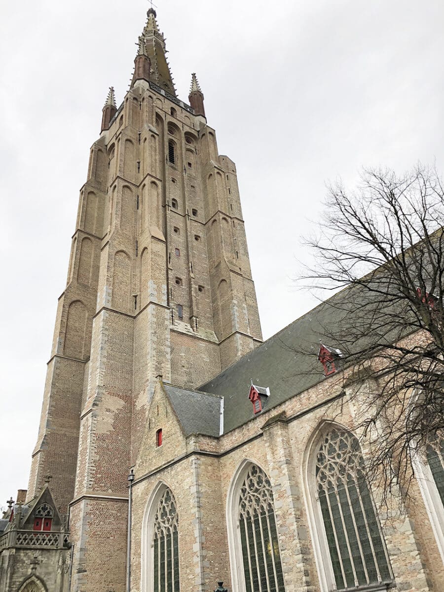 The Belfry and Church spires of Bruges.