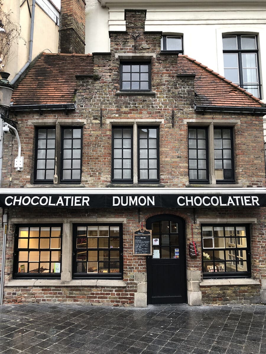 Make sure you buy lots of delicious chocolate when you visit Bruges.