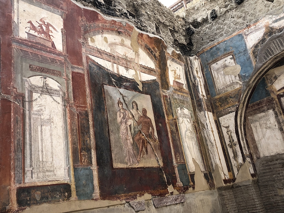 The ancient town of Herculaneum.