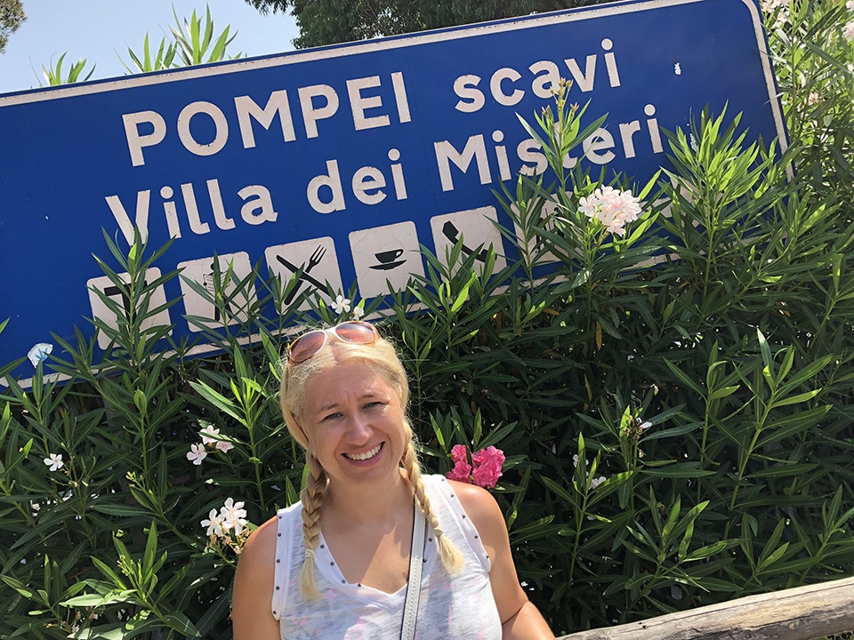 Visiting the amazing ancient city of Pompeii and Mount Vesuvius, Italy.