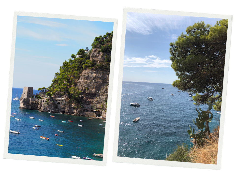 Positano cliffside views.