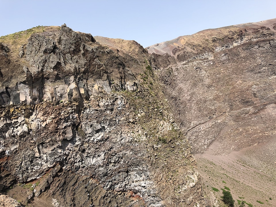 Visiting Mount Vesuvius from Naples.