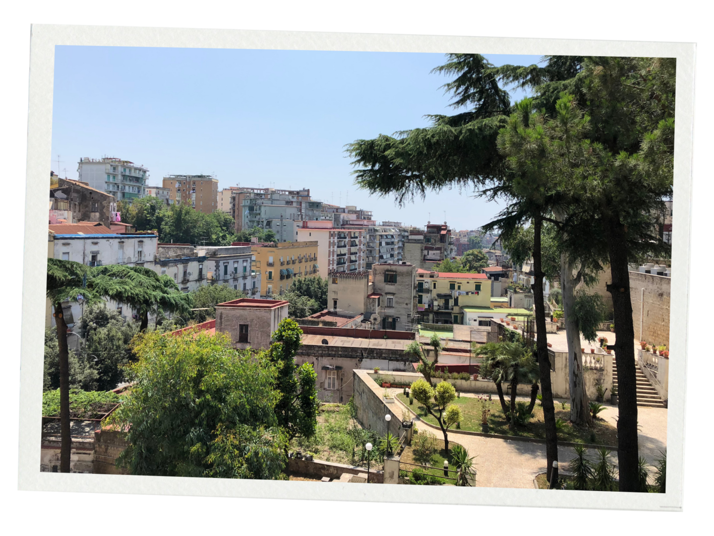A beautiful view across the city of Naples.