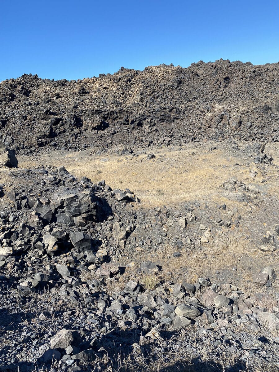 Nea Kameni, volcano island, Santorini.