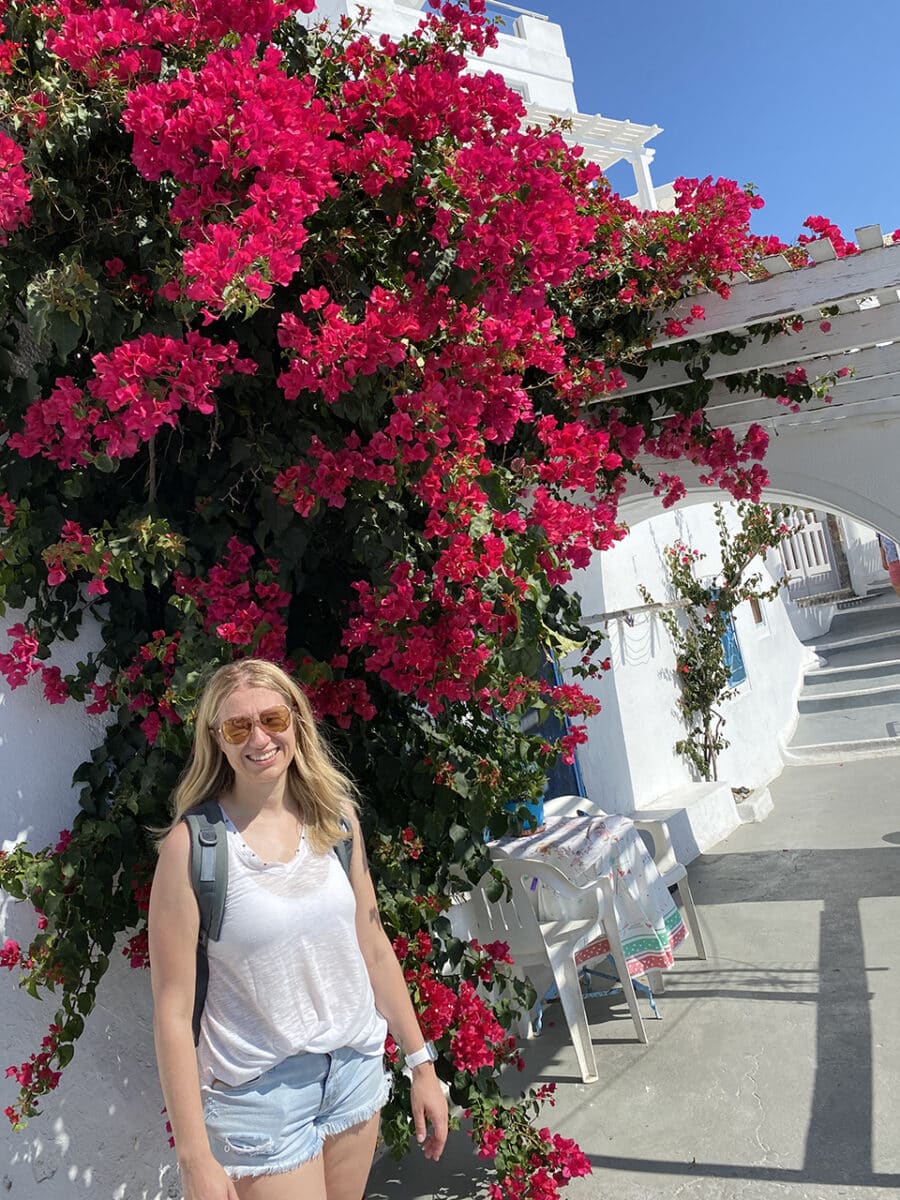 Beautiful views on our walk into Thera.