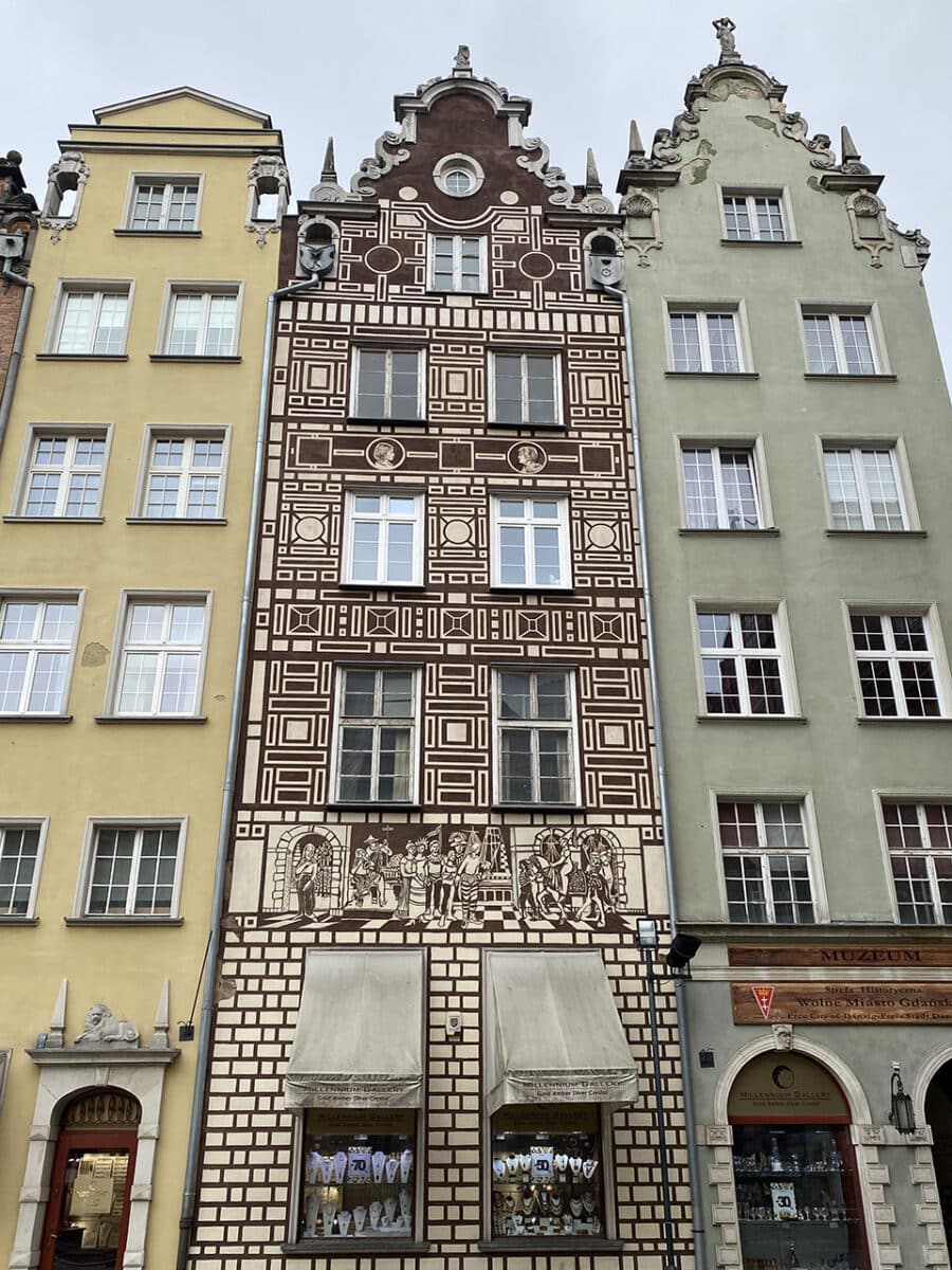 Incredible architecture and beautiful coloured buildings, Gdańsk.