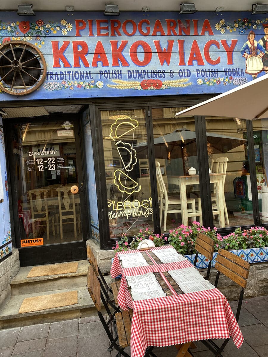 Delicious dumplings at Pierogarnia Krakowiacy.