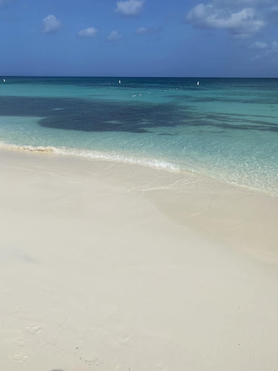 Two weeks in Aruba, visit Eagle Beach.