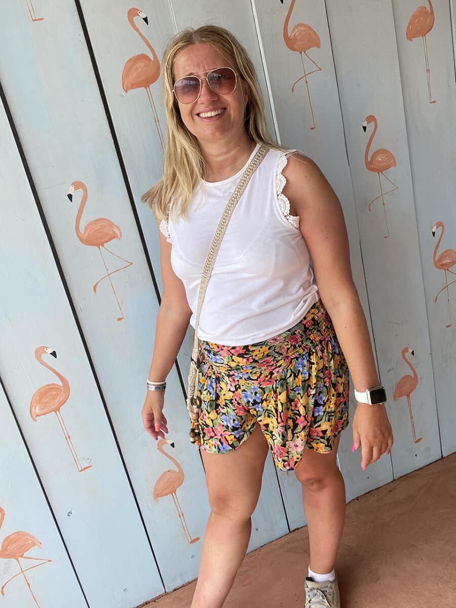 The closest we got to flamingos in Aruba.