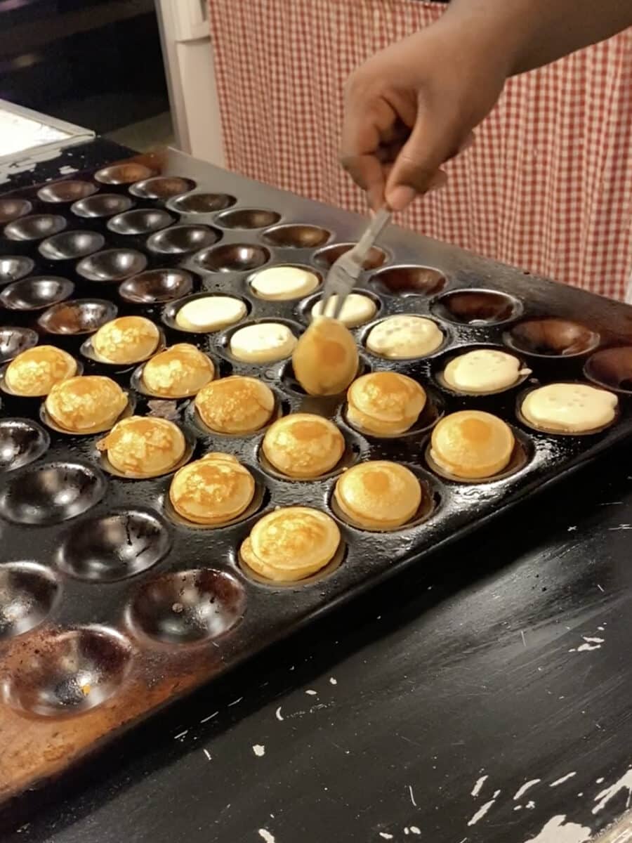 Oreo cookie topped Poffertjes, Aruba.