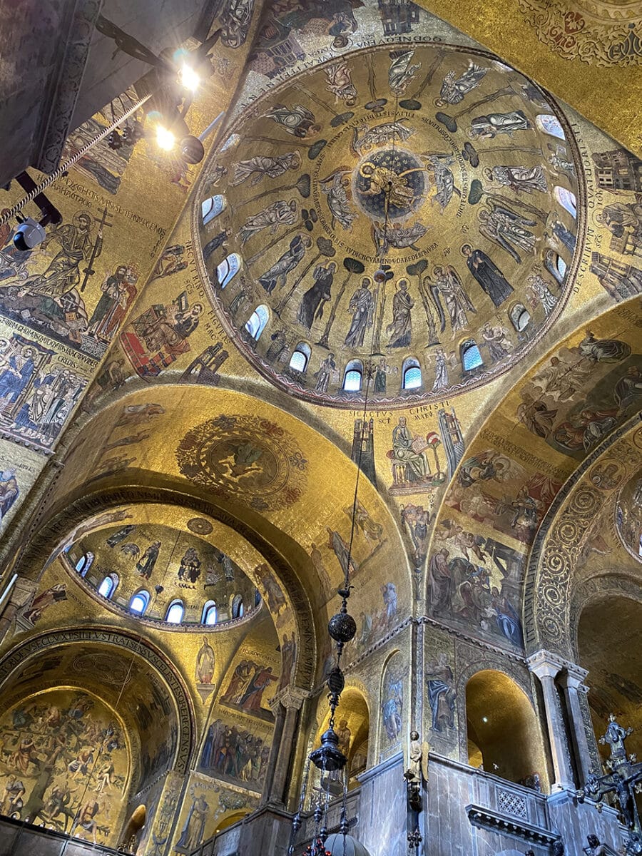 Inside Saint Mark's Basilica, Venice.