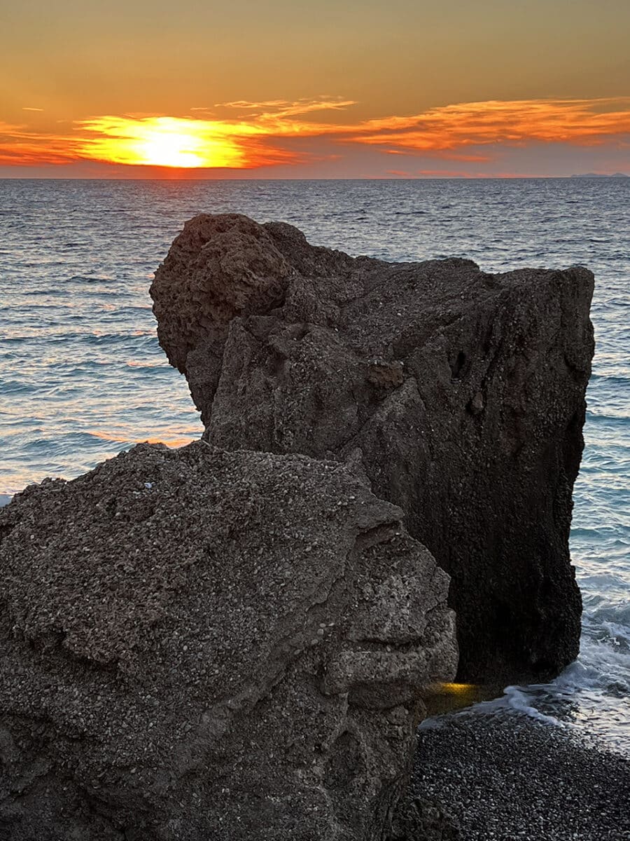 Photographs of the best sunsets from our travels, Rhodes, Greece.