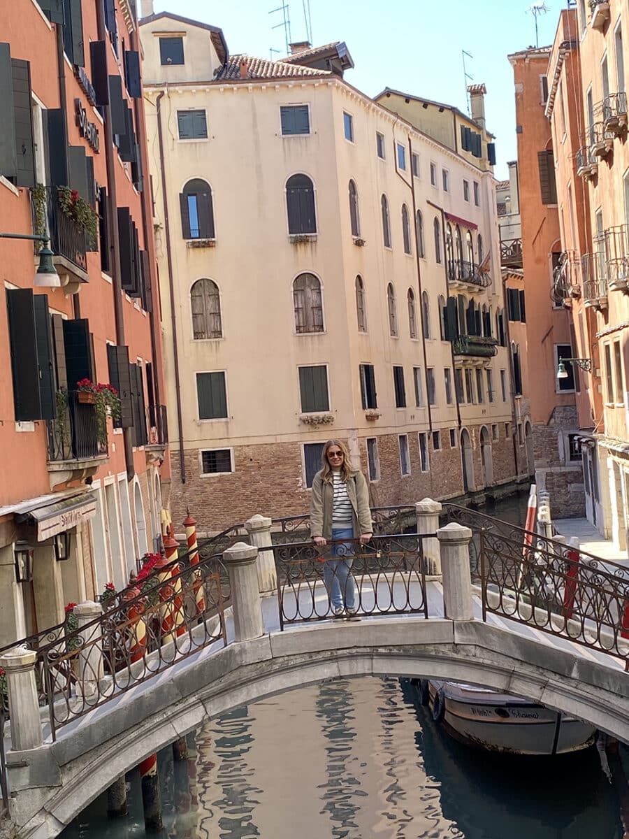 Vicky in Venice.