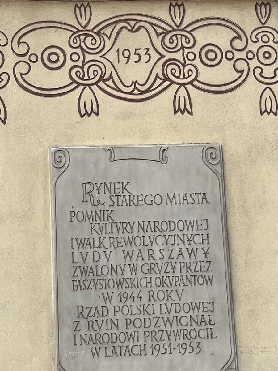 Visit the Old Town Square, Warsaw.