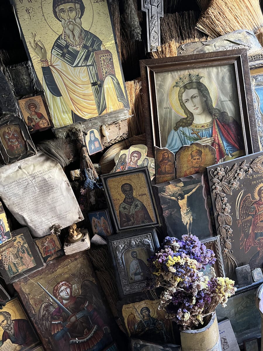 The cave churches of Rhodes, Greece.