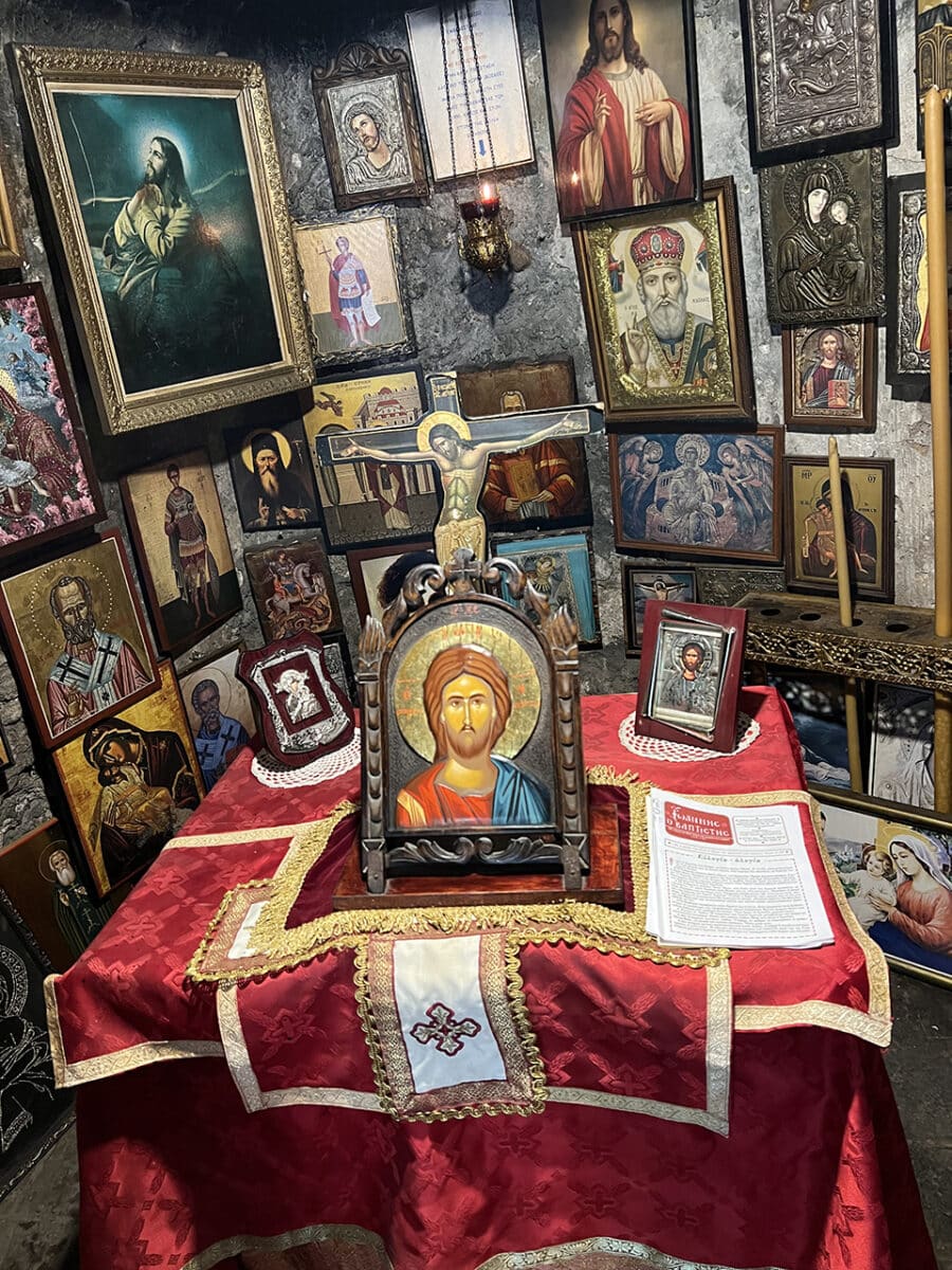 The cave churches of Rhodes, Greece.