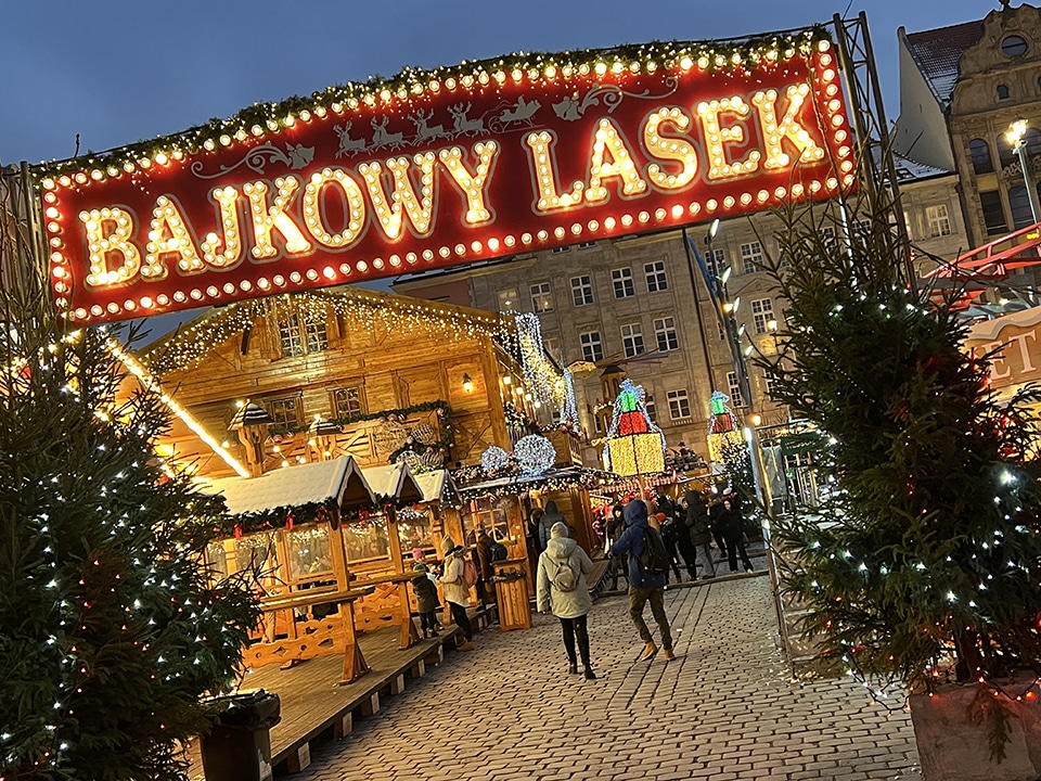 Visiting the Christmas markets of Wrocław, Poland.